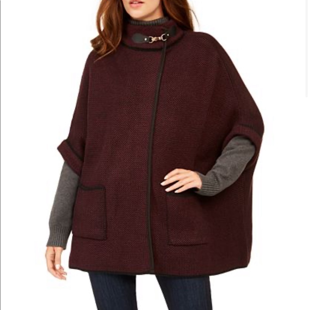 Cejon Bird's Eye Riding Cape With Welt Pockets - Picture 1 of 8